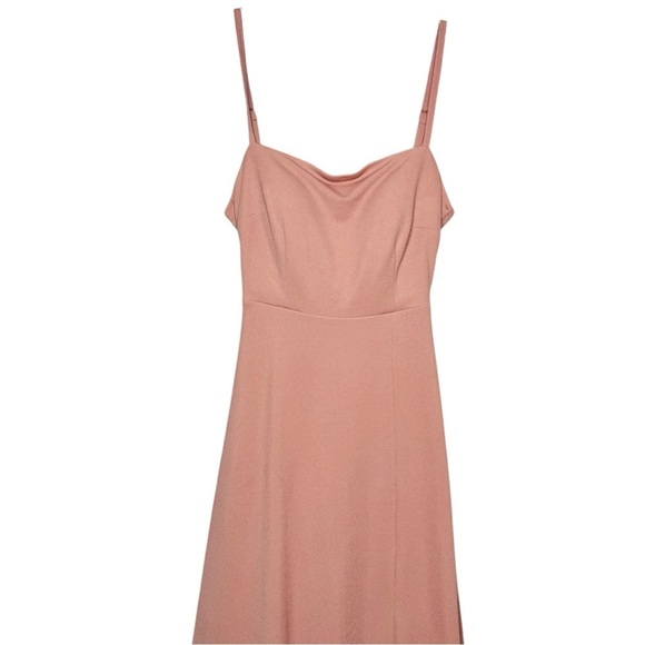 BIRDY GREY Benny Crepe Dusty Rose Women’s Strappy Bridesmaid Maxi Dress Sz XS - Picture 4 of 11
